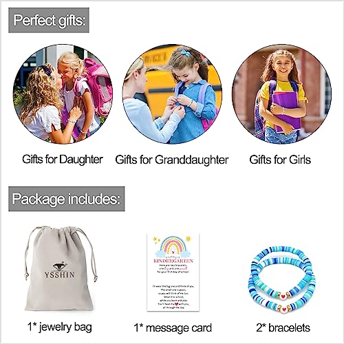 Image of First Day of Kindergarten /School Bracelet Gift, Back to School Bracelet Mommy and Me
