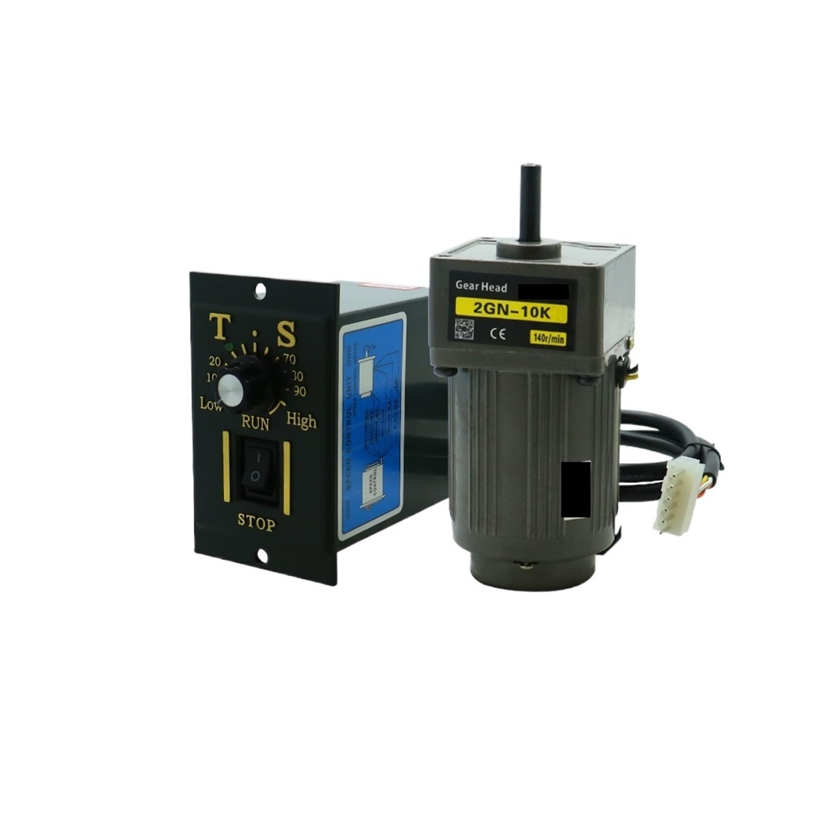 ANERTQUIH Asynchronous Motor 6W AC 220v 50/60hz Induction Shaft 8mm + Speed Controller 1350RPM(0-93 RPM)