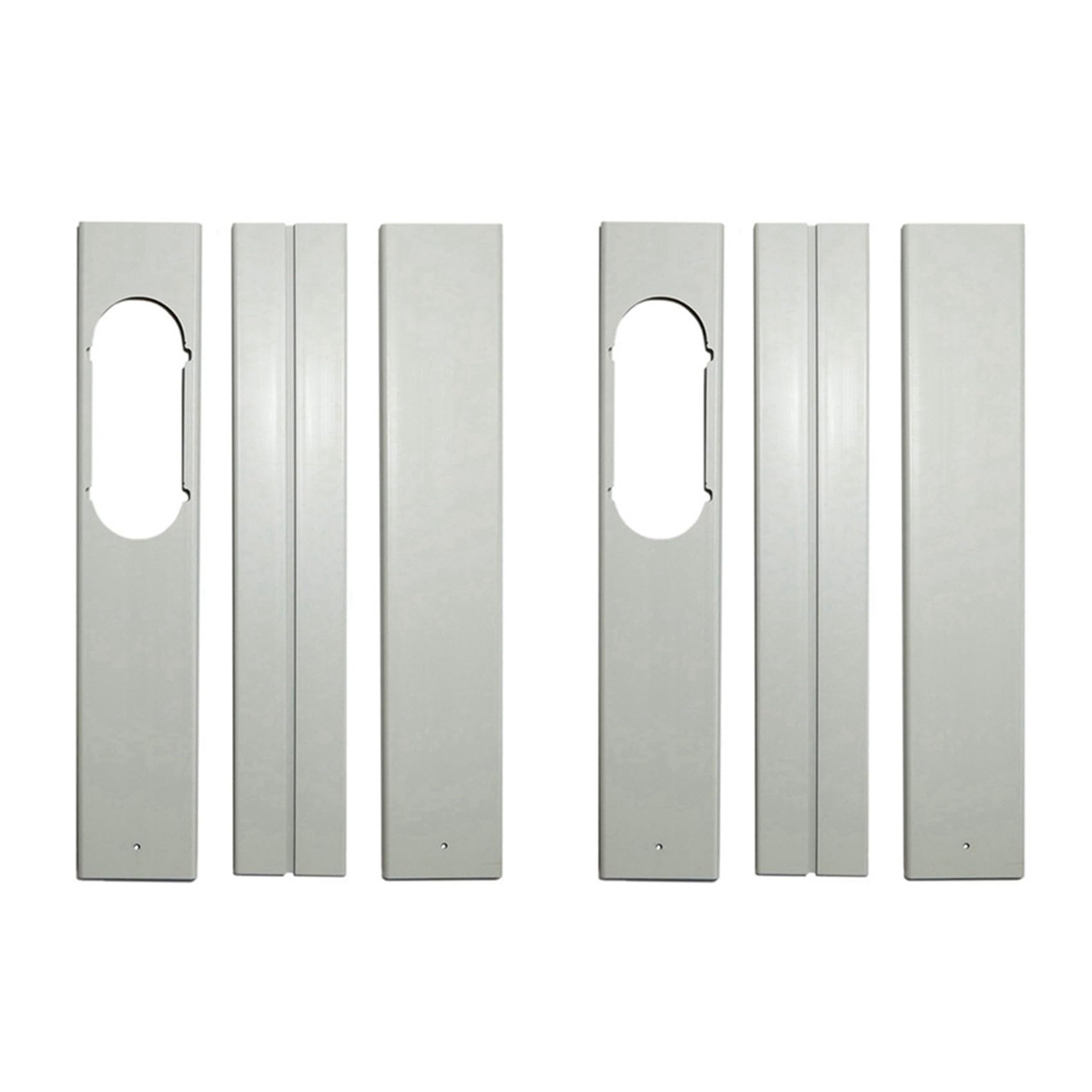 Hndhbfgrt 6PCS Adjustable Portable Window Kit Plate for Air Conditioner Accessories Air Conditioner Window Attachment-55CM