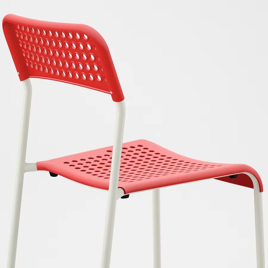 Ikea Light, airy and Stackable adde Chair(red). 3