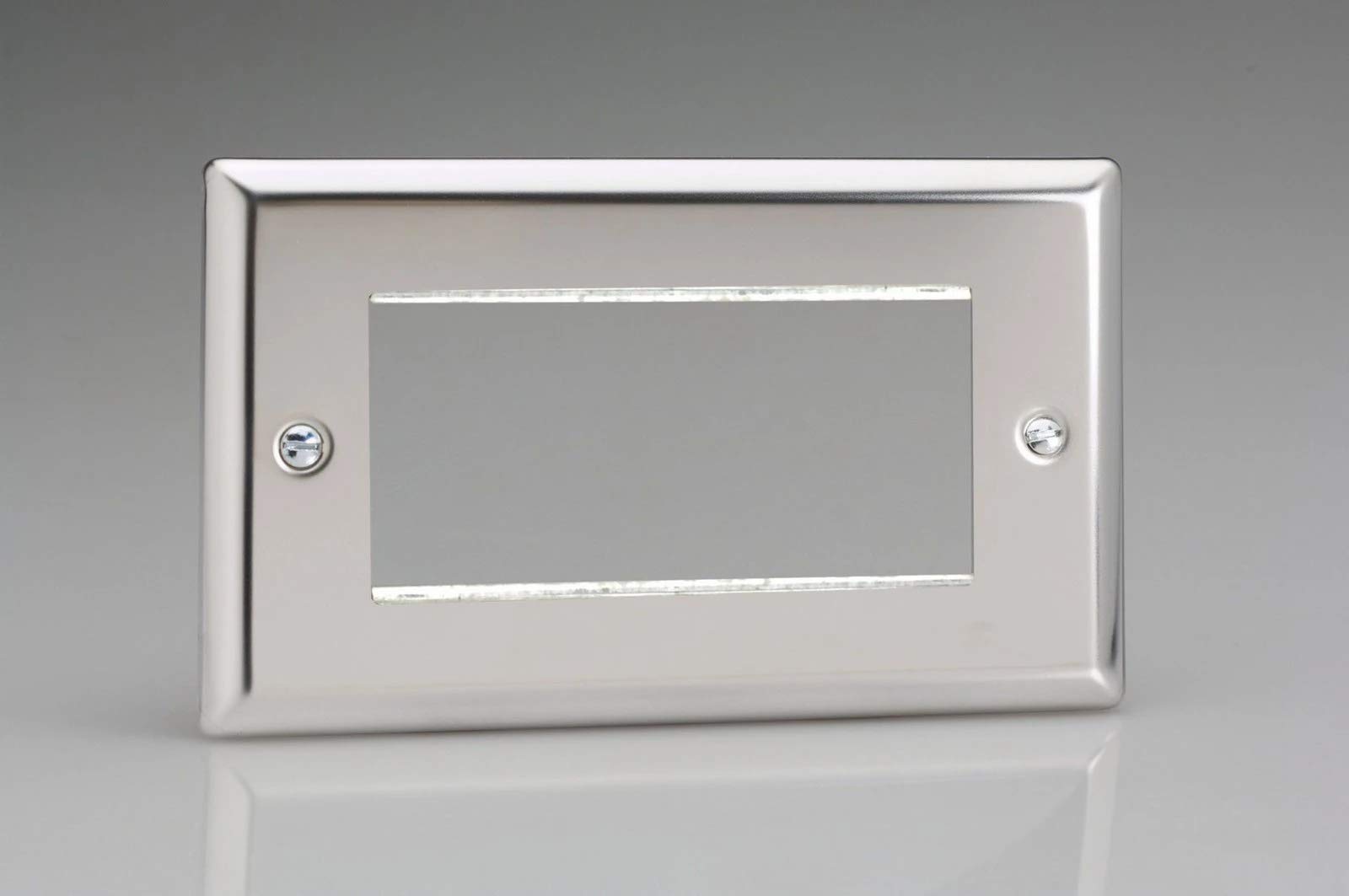 Varilight DataGrid Twin Plate (4 Grid Spaces) Mirror Chrome
