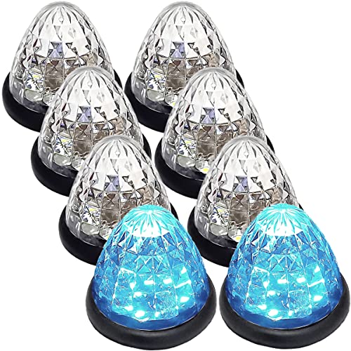 トラック用 マーカーランプ LED サイド マーカー 16LED 24V 用 汎用 8個 セット ブルー / イエロー / レッド / ホワイト / グリーン 各色あり