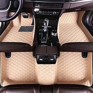 Car Floor Mats fit for Cadillac XT4 XT5 XT6 CT6 XTS ATS 2013-2022 Custom All Weather Protect Anti-Slip Luxury Leather Floor Mats (Fit for Cadillac CT6 2016-2022,Beige)