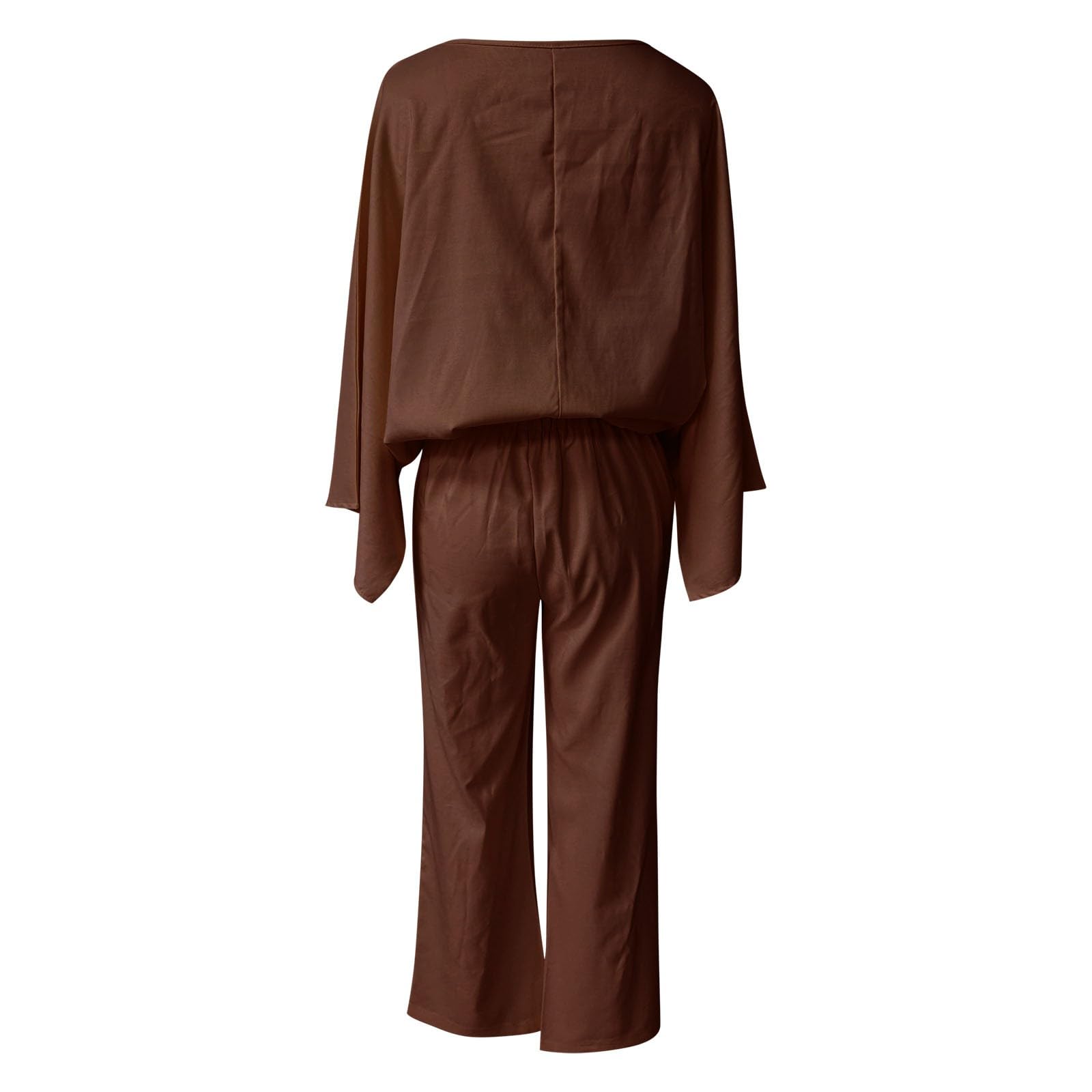 Completo Donna Elegante 3 Pezzi - Abbigliamento Donna Elegante Casual Pantaloni a Maniche Svasate per L'Uso Quotidiano