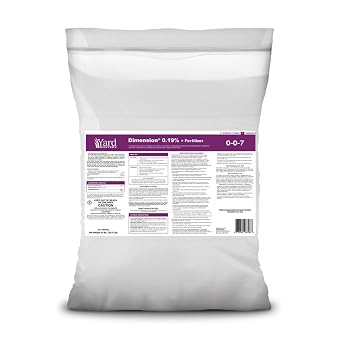 Yard Mastery 0-0-7 Dimension Pre-Emergent Herbicide 45 lb Bag Covers Up to 15,000 sq ft Crabgrass and Broadleaf Weed Control Dithiopyr Granular Formula