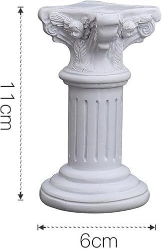 Miniatura 10 de Estatua de columna griega de columna romana creativa Estatua de pedestal de resina Estatuilla de escultura Mesa al aire libre Decoración de cocina