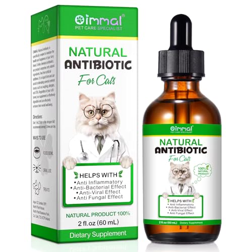 Natural Antibiotics for Cats- Pet Antibiotic - Cat Healing Aid and Skin Repair for Wounds, Sores,...