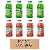 LUV BOX- variety Everfresh Juice 16 oz. pack of 8 , Everfresh Lime , Everfresh Ruby Red Grapefruit....