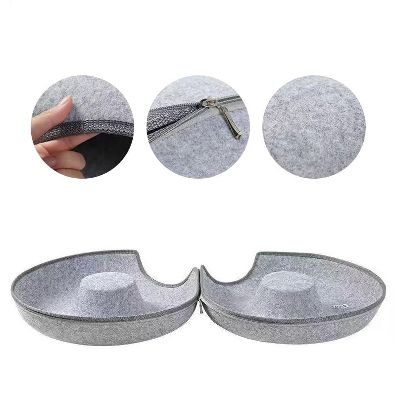 Letto a tunnel a forma di ciambella per gatti, letto a tunnel per gatti indoor - Letto rotondo per gatti in feltro con tunnel a forma di ciambella rimovibili e traspiranti | Tunnel in per gatti