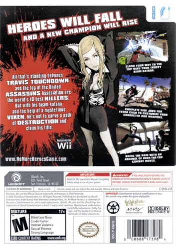 No More Heroes Ubisoft l'anti-héros Travis Touchdown sabre laser - 2