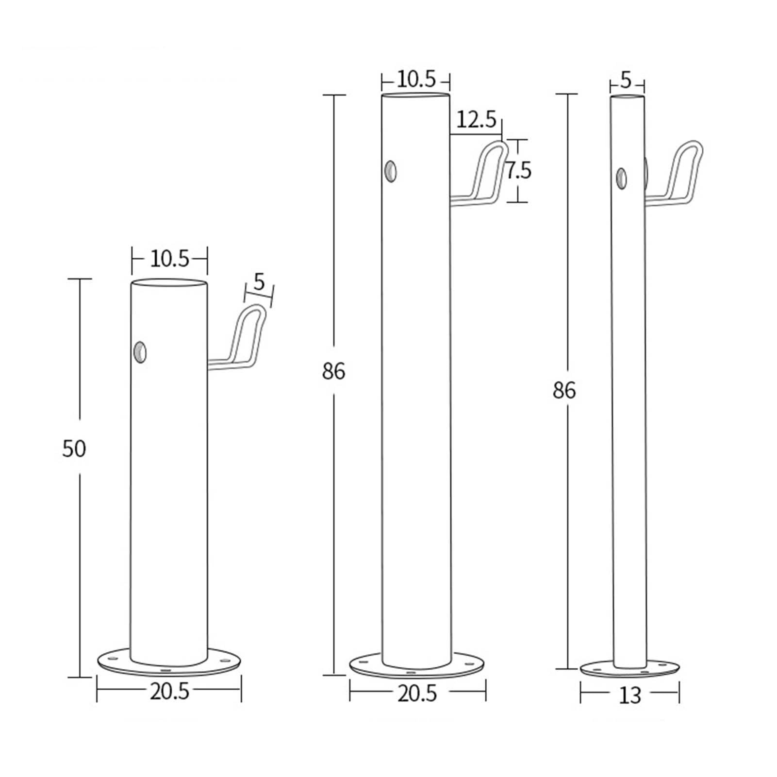 Genérico Columna de Agua Exterior Independiente de Acero Inoxidable 304 con Grifo - Soporte Manguera para Lavado de Autos, jardinería, decoración de paisajes y Fuente de hidrante de Jar