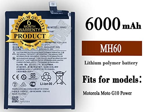 Image of THE BATTERY STORE Original Battery MH60 for Motorola Moto G60 / Motorola Moto G10 Power with 6 Month Warranty (for Moto MH60)