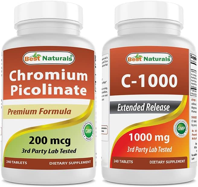 Chromium Picolinate 200 mcg & Vitamin C 1000 mg Health