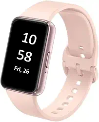 SAMSUNG Galaxy FIT 3 [2024] Tela AMOLED de 1,6 polegadas | Vida útil da bateria de 14 dias | Mais de 100 mostradores de relógio | Mais de 100 modos de exercício | Modelo internacional - (rosa)