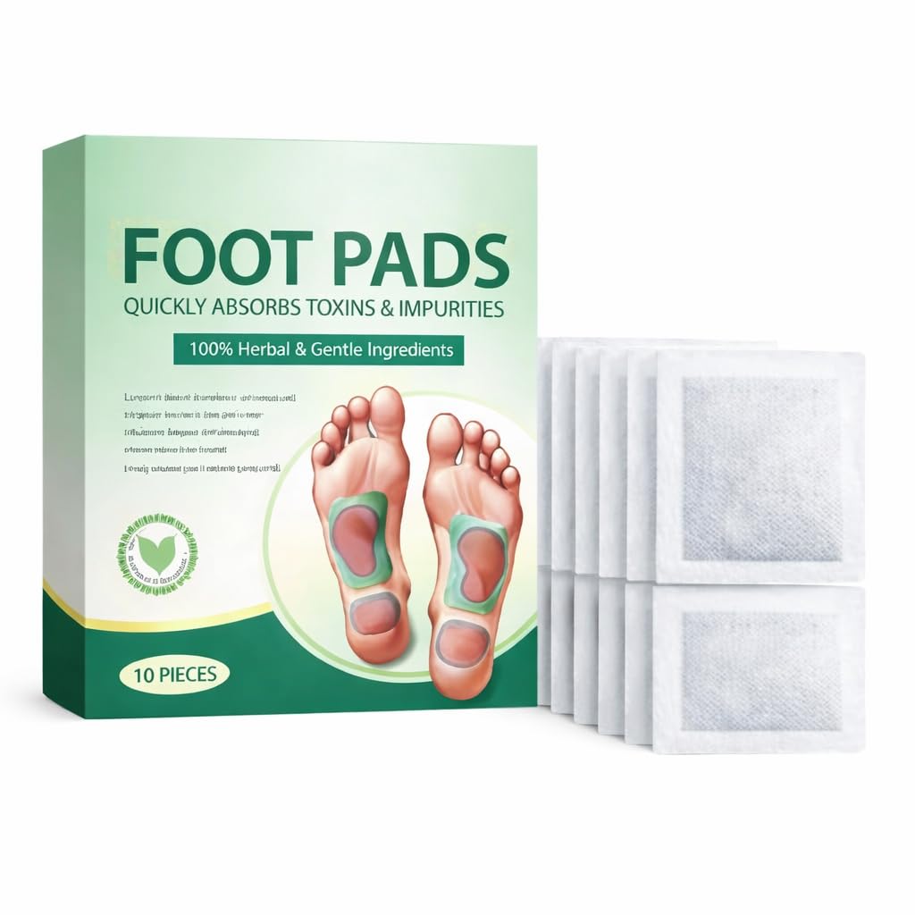 Foot patch Herbal And Gentle Ingredient Detox Foot Pads, Natural Ingredients for Sleep Aid, Pain Relief, Toxin Removal with Bamboo Vinegar and Acupoint Micro-Massage Technology (Pack of 40)