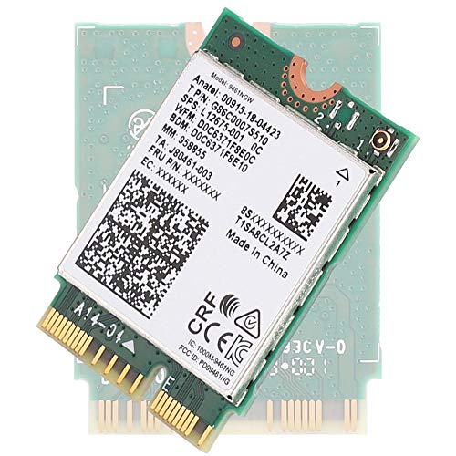 Ashata Wifi Network Card,Wireless Network Card For Intel 9461Ngw M.2 Interface 433Mbps Support For Bluetooth 5.0,Wlan Bluetooth Card Wifi Module Support 2.4G / 5G For Laptop #TOP3