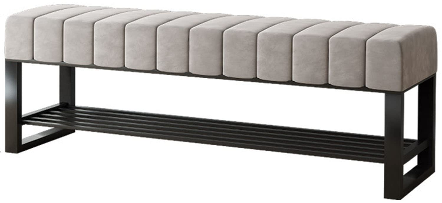 Panca Contenitore, Panca portascarpe da Ingresso, Sgabello Imbottito, Sgabello portascarpe di Alta qualità per corridoio, con Seduta Imbottita, per Camera da Letto, Soggiorno, corridoio