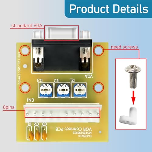 Tarjeta Adaptadora Arcade Monitor CGA a VGA o VGA a CGA miniatura 3