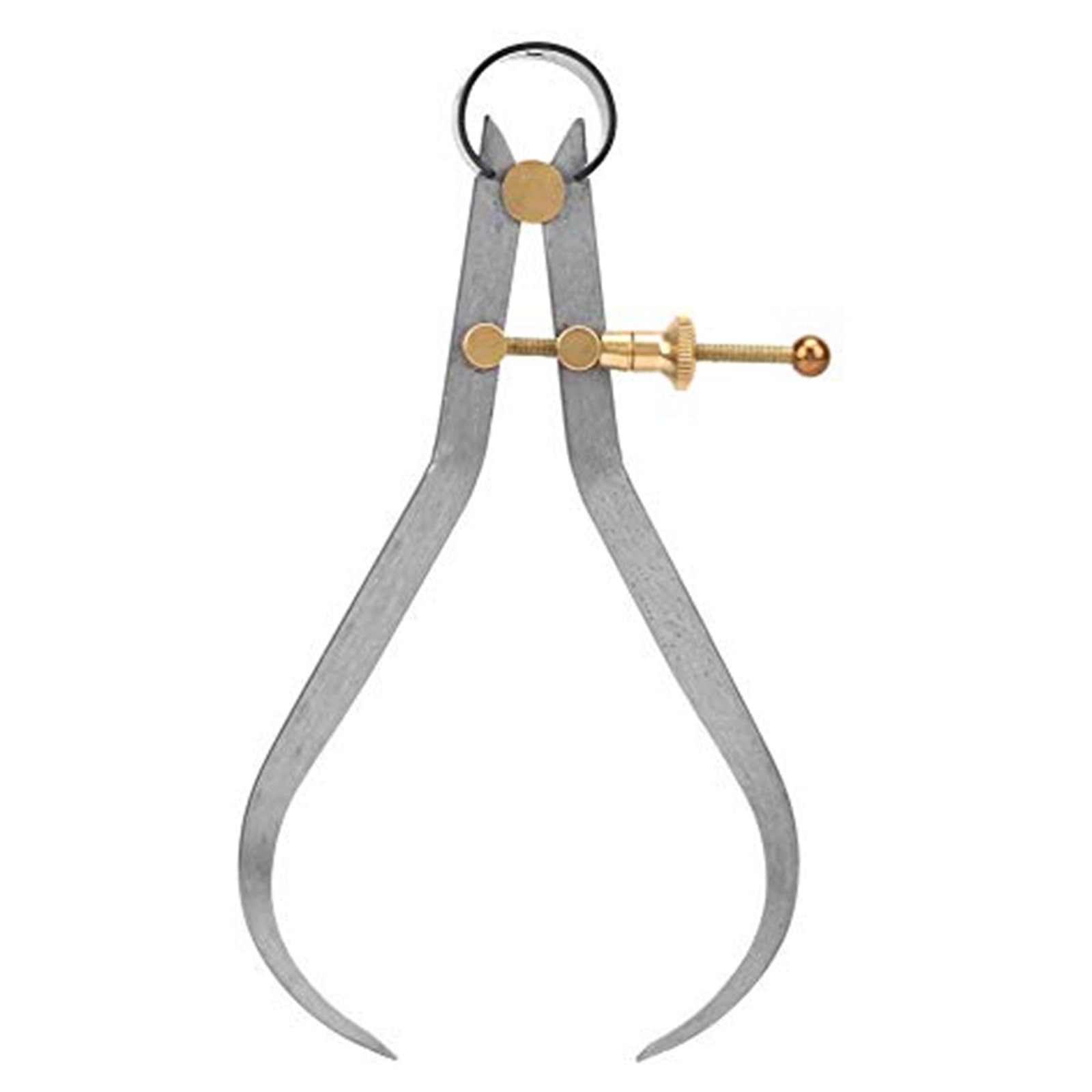 Ergonomic Handle External Spring Caliper Measuring Tool Providing Comfort for Extended Lathe Measurement Tasks Lathe Measuring Tool Ergonomic Grip Caliper