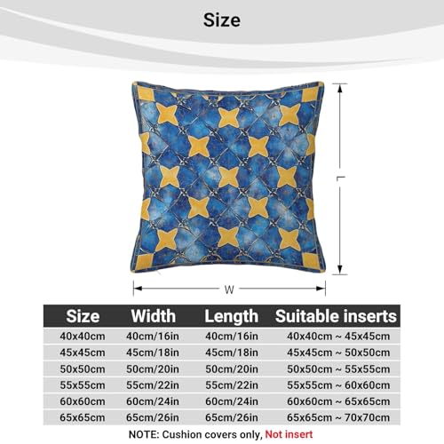 Taie oreiller canape 50x50 velours bleu lot de 4 housses deco carré