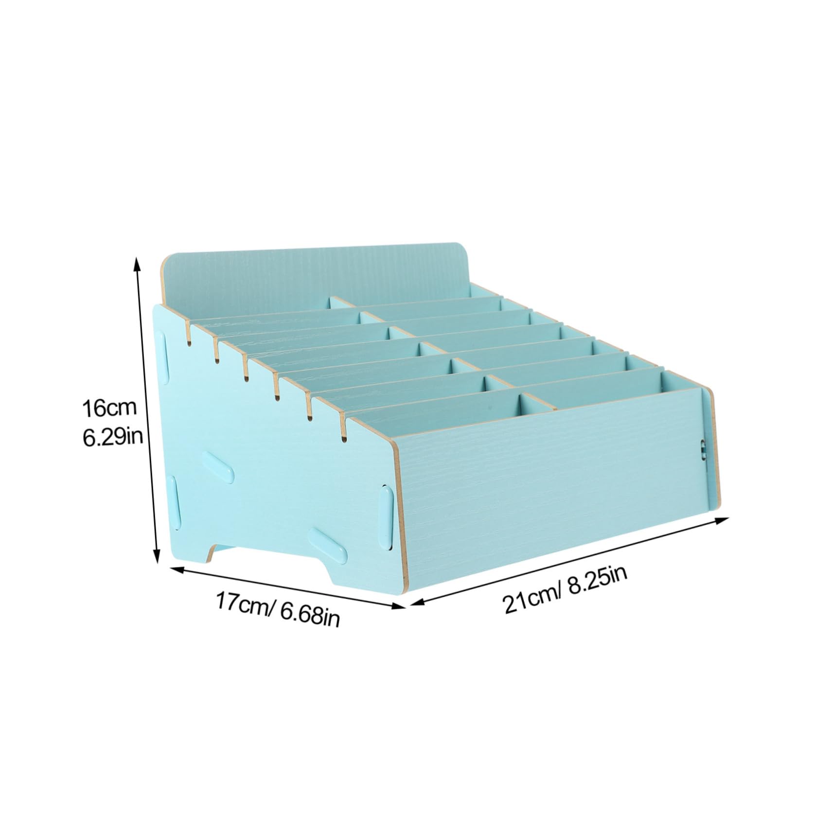Veemoon Caja de Almacenamiento de Madera y Diseño Rústico para Teléfono Celular para Organización Compartimentos Múltiples en Sala y Dormitorio