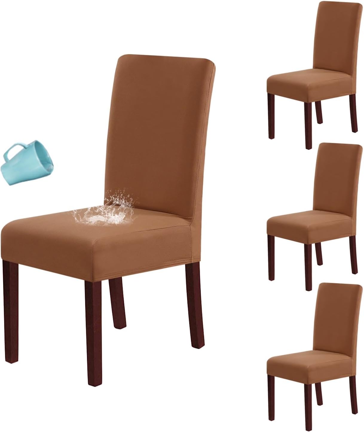 H.VERSAILTEX 100 Waterproof Dining Chair Covers Stretch