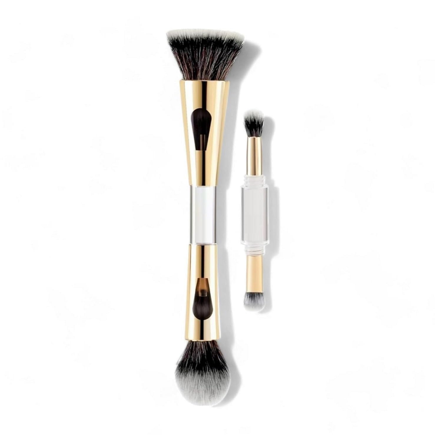 4 in 1 Multifunctional Makeup Brush Set, Feathery Soft Bristles, with Foundation, Powder, Eyeshadow Blending and Flat Brush for Women-picture-51