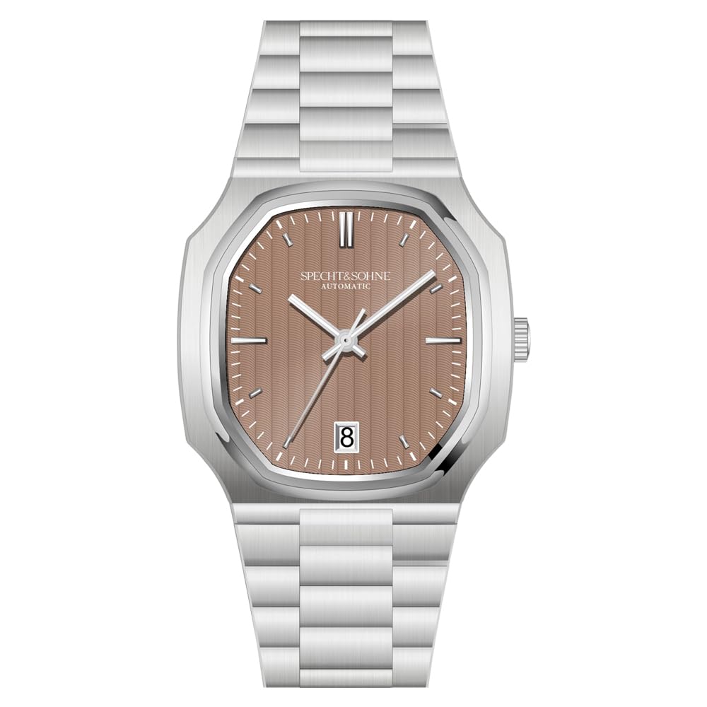 SPECHT&SOHNEWatches for Men 38MM Rare Elegant Automatic Mechanical Watch Stainless Steel Sapphire Crystal Waterproof