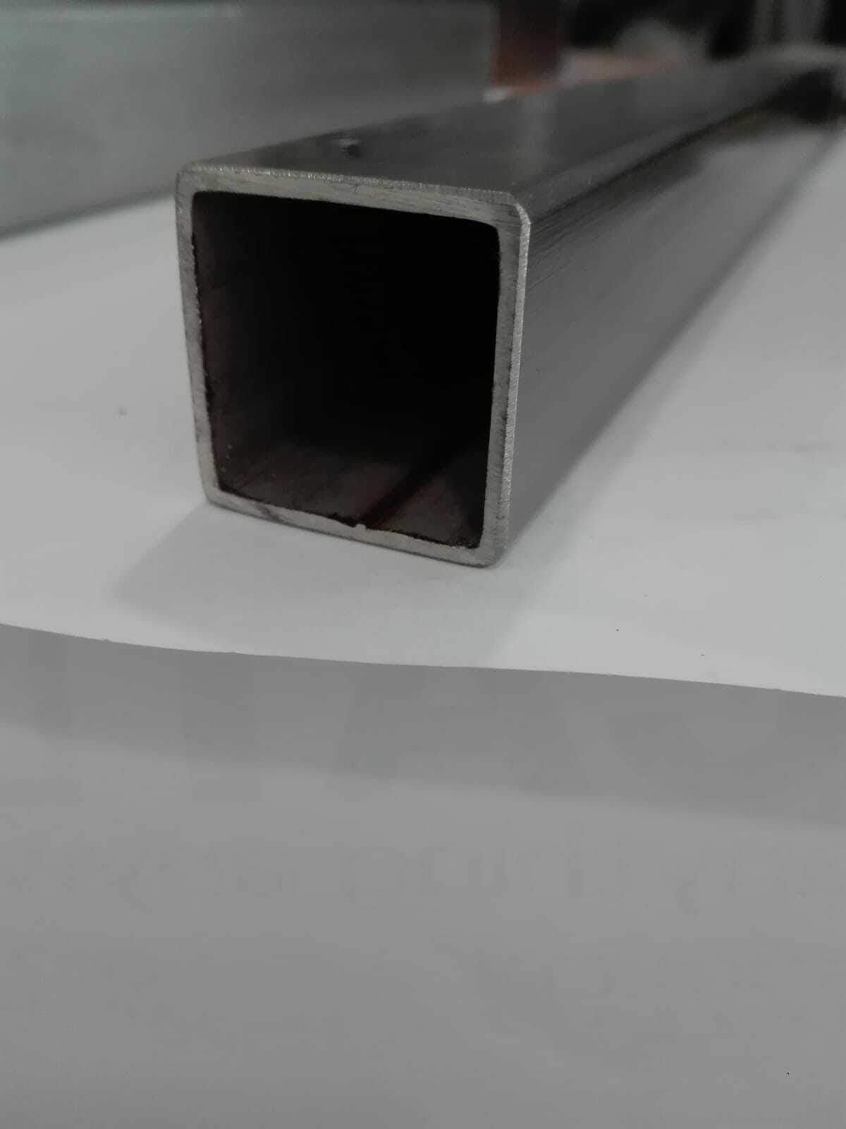 Tubo quadro 15x15x2 in acciaio inox AISI 304L barca corrimano (1, 120 cm)