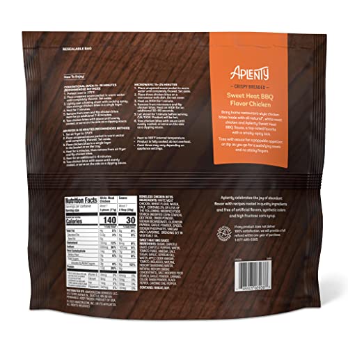 Amazon Brand - Aplenty, Sweet Heat Bbq Crispy Breaded Boneless Chicken Bites, 24 Oz #TOP1