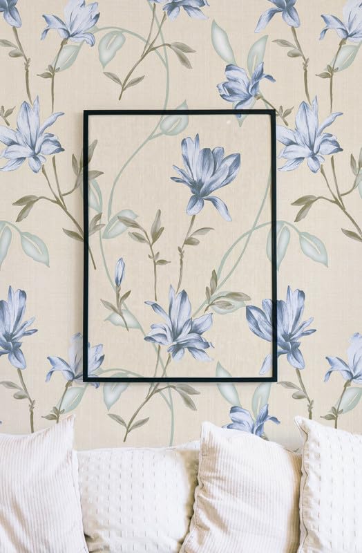 LUXURA CREATIONS 200 X 45 CM Purple Flowers and Leaves with Sandal BG SELF Adhesive Wallpaper for Living Room Bed Room Kitchen Peel and Stick Vinyl Wallpaper (B0CJCHHN7M) Amazon Price History, Amazon Price Tracker