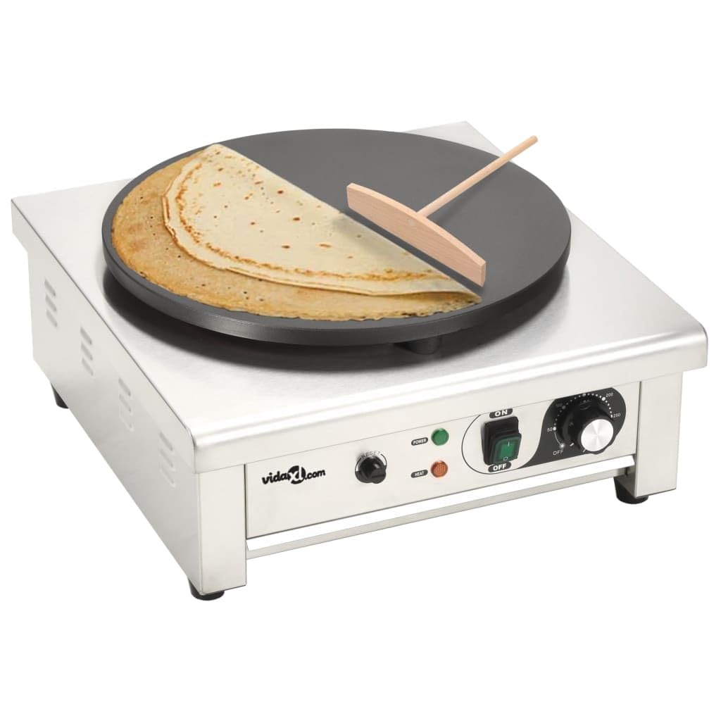 Piastra Elettrica per Crepes con Vassoio Estraibile 40 cm 3000 W,Cucina e Pranzo,Elettrodomestici,Piastre elettriche -50740