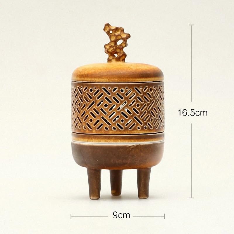 Räucherkegelhalter Chinesischer Stil Keramik Antike Weihrauch Brenner Spule und Turm Weihrauch Basis Hause Dekoration ZubehörBuddha Dekor Weihrauch Wasserfall
