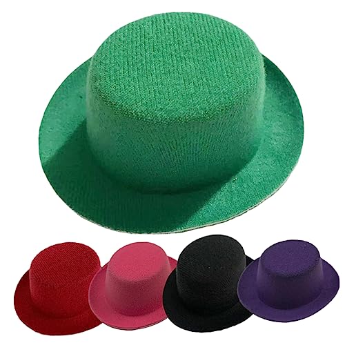 HOOTNEE 5Pcs Mini Doll Hats Replaceable Caps Deep for Dress Up and Imaginative Play