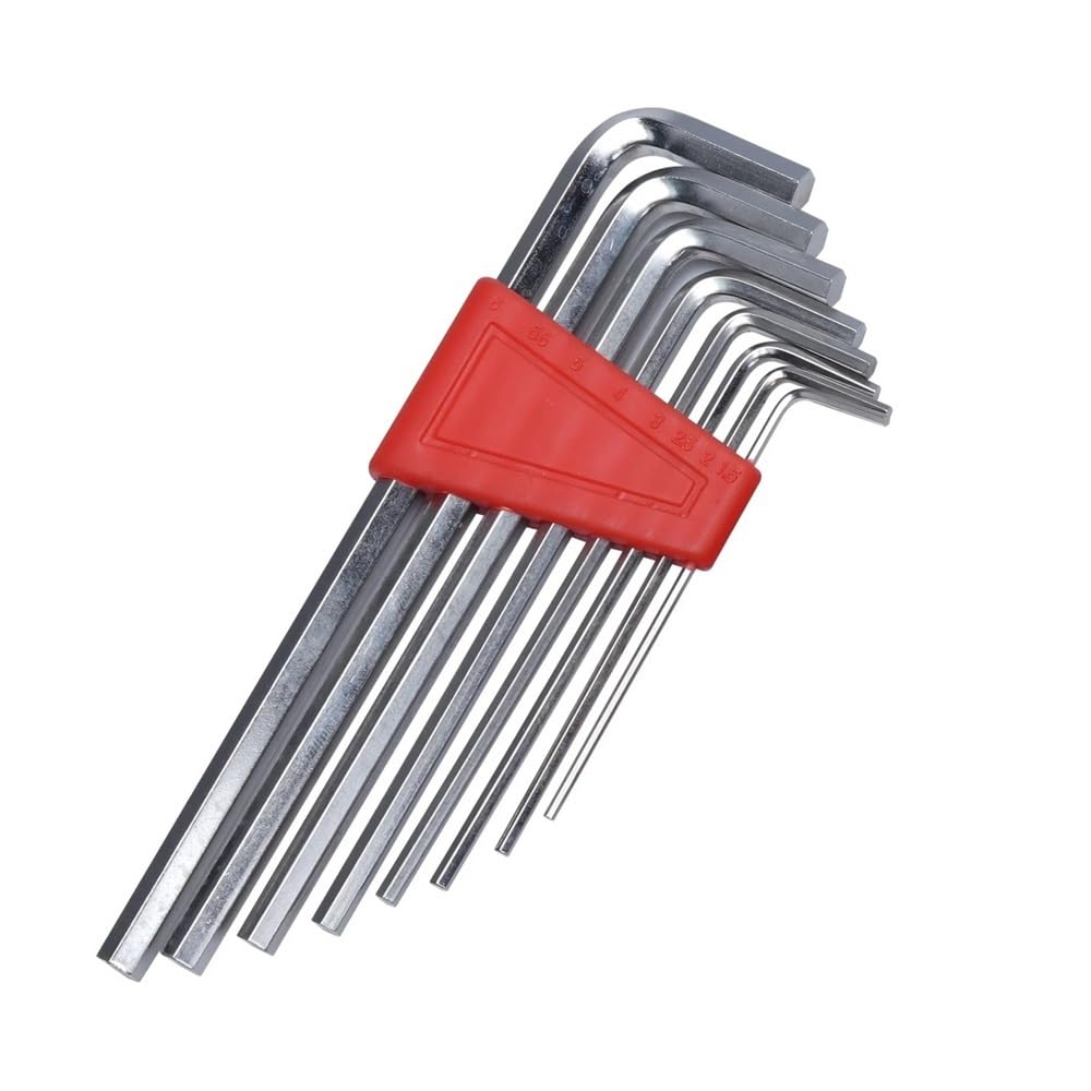 IMGASDCSD Allen Wrench, 8 Pcs Metric Inch L Wrench Allen Key Short Arm Set Pocket(1 Large)