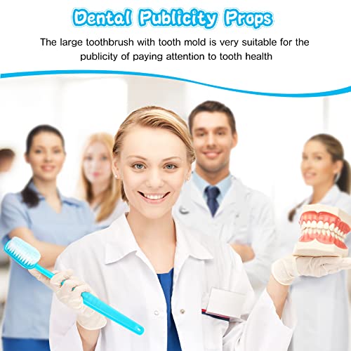 image for Ireer 2 Pieces Giant Toothbrush Prop Large Toothbrushes Big Brush Over