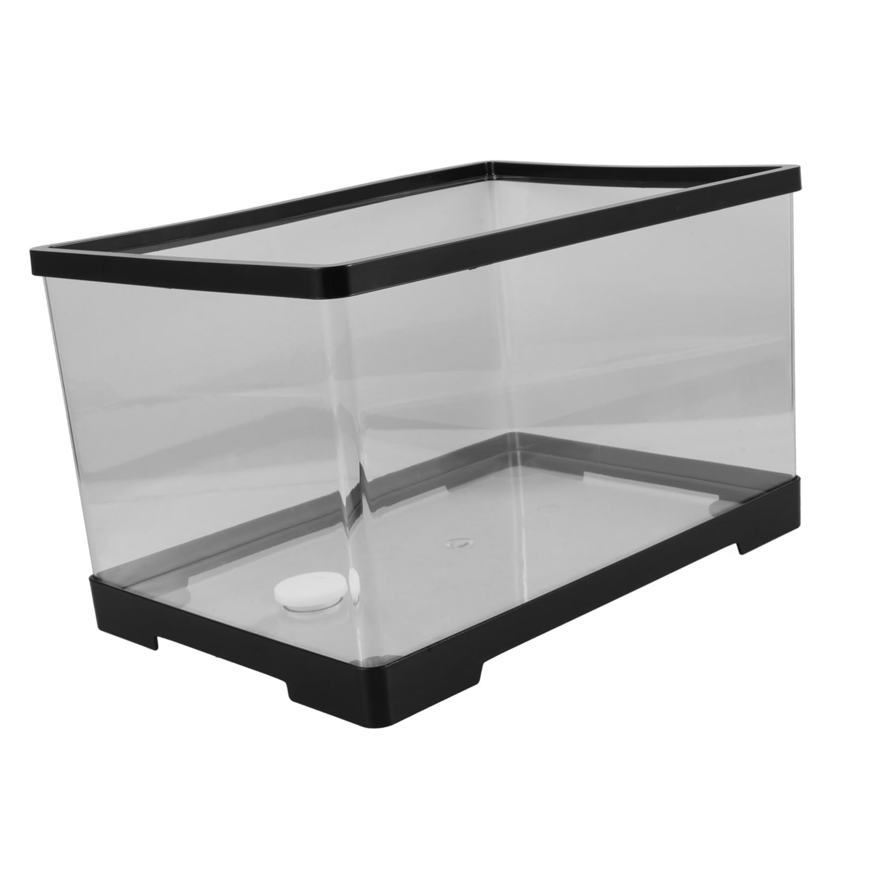 Abaodam Vasca delle Tartarughe Porta Acquario Trasparente per Pesci Rossi Betta Tank Vasca Dell'acquario Ciotola di Pesce Betta Ciotola Acquario Domestico Betta Acrilico Transparent