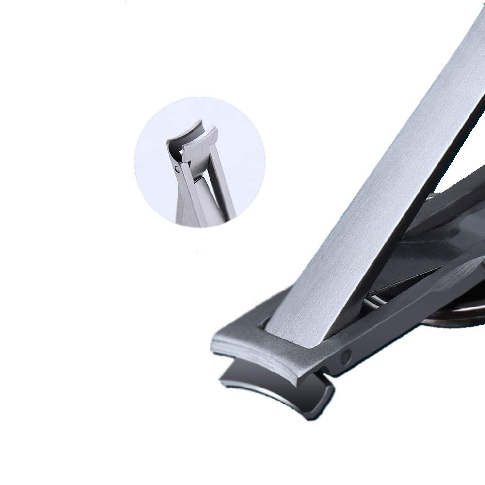 Nagelknipser, Nagelknipser for Erwachsene/Nagelknipser aus Edelstahl, silberfarben, 12 x 60 mm, multifunktional, einzeln, tragbar, zusammenklappbar, ultradünn
