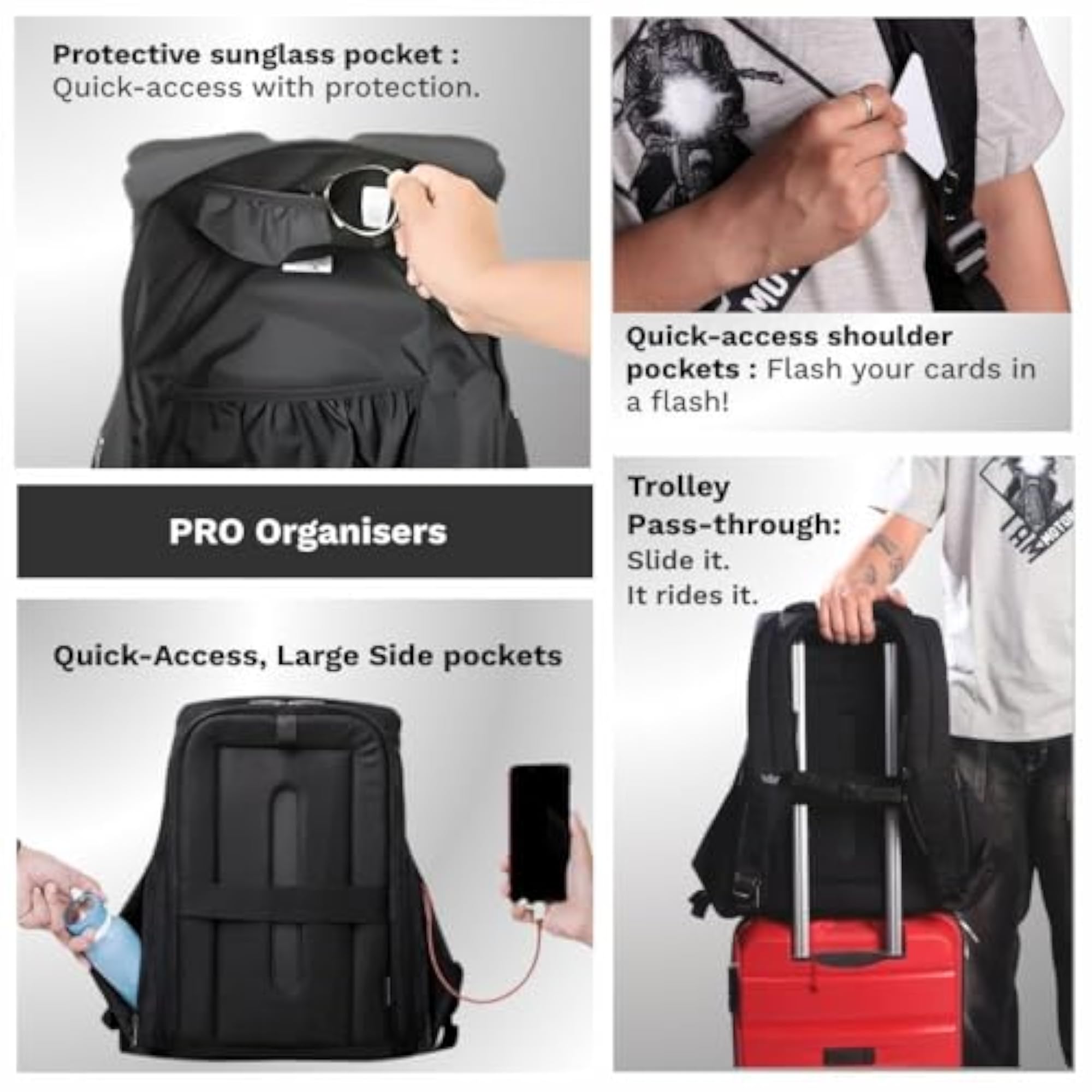 Ghost Anti Theft Laptop Backpack with 15.6 Inch Compartment