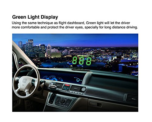 KingNeed Universal GPS Heads Up Display Car GPS Speedometer Digital Speed Projector Windshield Projection with Over-speed Alarm For All Vehicle