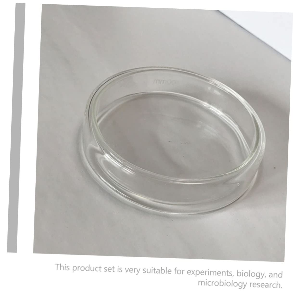 CIYODO Lab Grade Glass Petri Dishes Science Plates Culture Plates for School Lab and Home Experiments