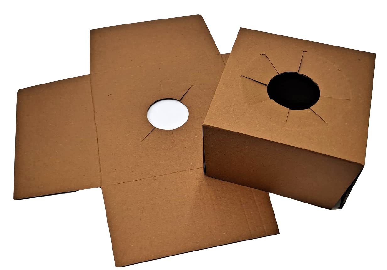 Cardboard Box Insert for up to 165mm diameter item. (10PK) (250mm x 250mm x 154mm)