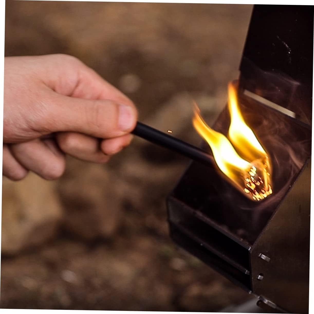 SUPVOX Outdoor Hemp Rope Wick Starter Camping Accessory Portable Campfire Stick Hemp Cord Wand for Grill