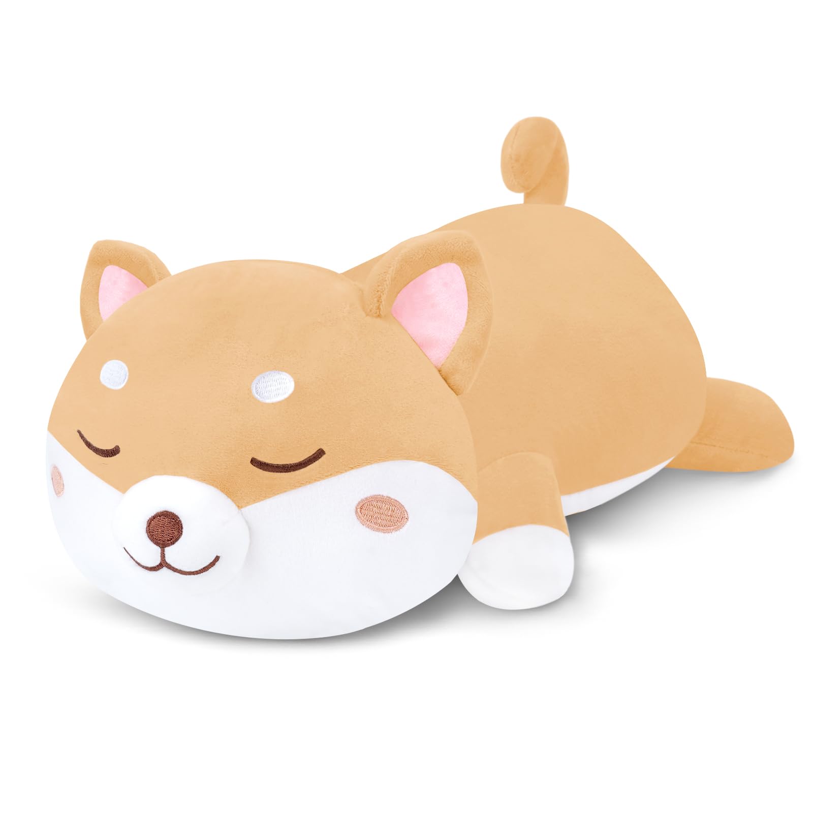 SQEQE Weighted Shiba Inu Plushies, Soft Weighted Plush Toy, Cute Plushie Stuffed Animal Gifts for Kids Adults 25CM