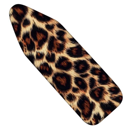 Image of Nuxovilar Realistic Leopard Print Ironing Board Cover 15x54 Polyester