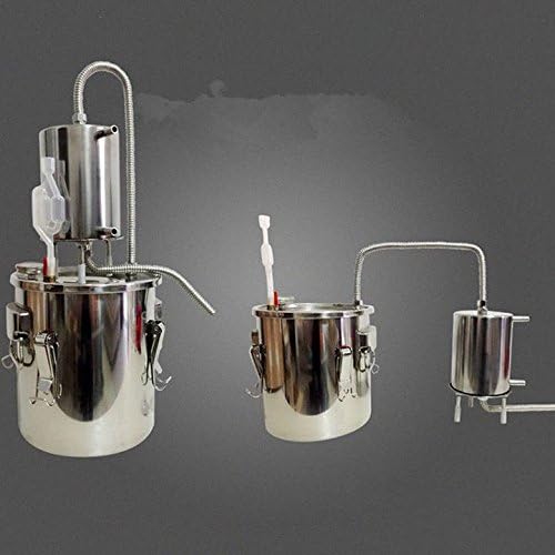 New 2/5/8 Gallon 10/20/35L Moonshine Still Water Essential Oil Boiler Spirits Distiller Alcohol Wine Making Thumper Keg Brew Kit