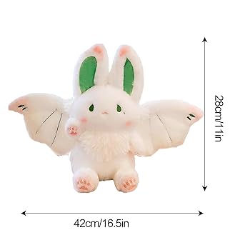 2匹セット アートドール コウモリ 海外作家 兎 ハンドメイド ぬいぐるみ Amazon.co.jp: ぬいぐる コウモリ コウモリの羽を持つウサギの