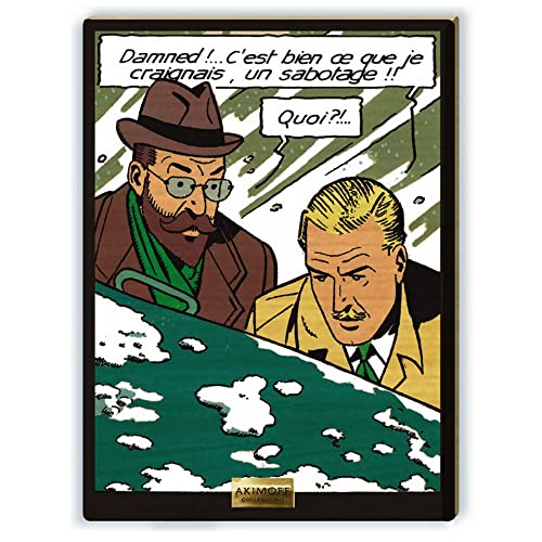 Tableau Blake et Mortimer Akimoff nostalgie de la ligne claire 2021