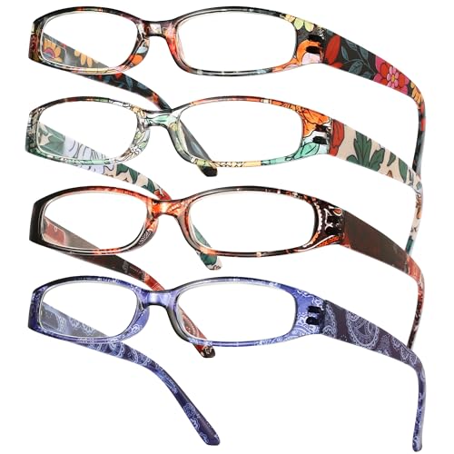 Image of Gaoye 4-Pack Readers for Women, Blue Light Blocking Reading Glasses, Stylish Reading Glasses for Women in 4 Patterns