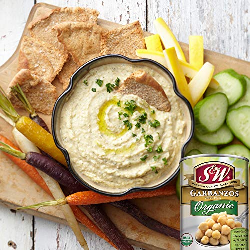 S&W - Organic Garbanzo Beans - Chickpeas - 15.5 Oz. Can (Pack Of 8) #TOP5